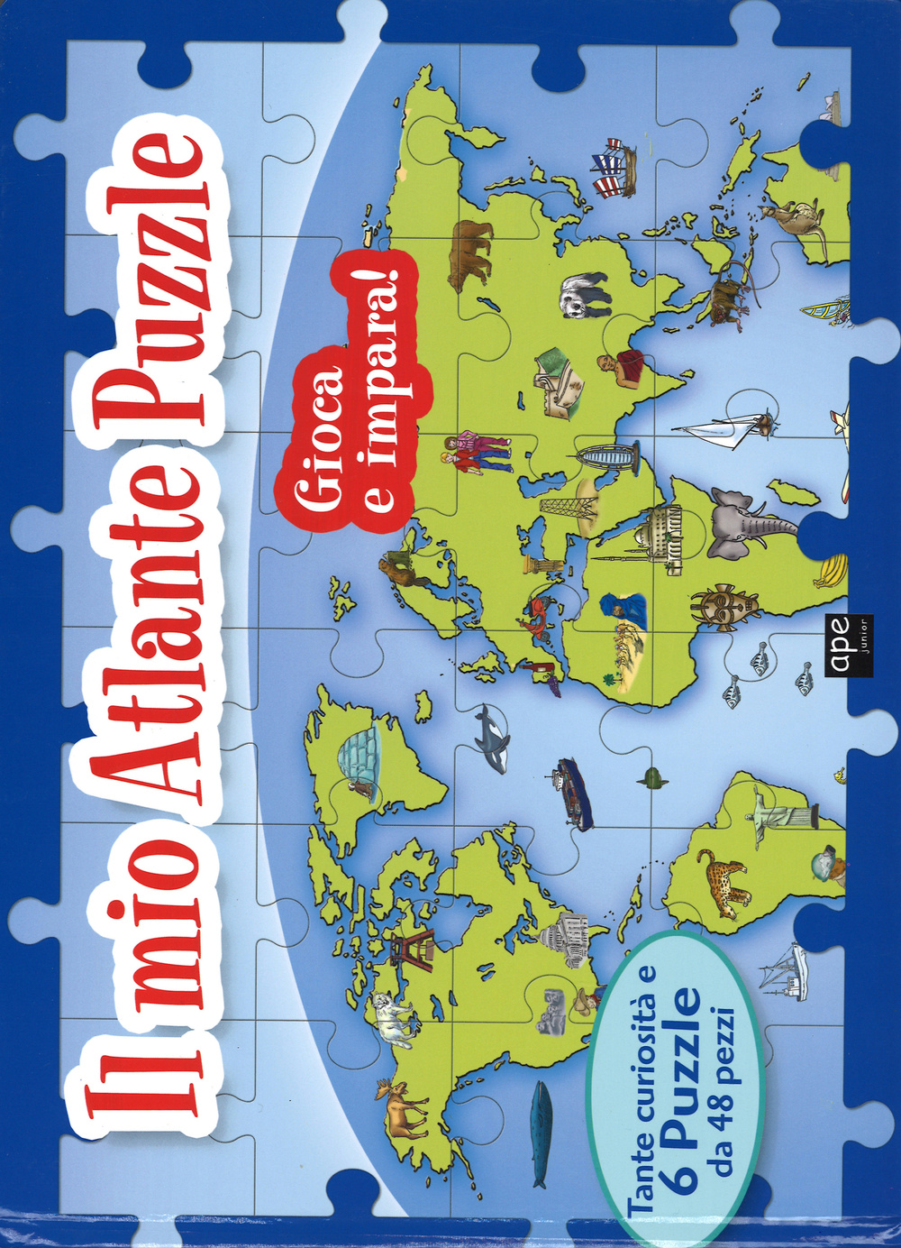 Il mio atlante puzzle. Libro puzzle