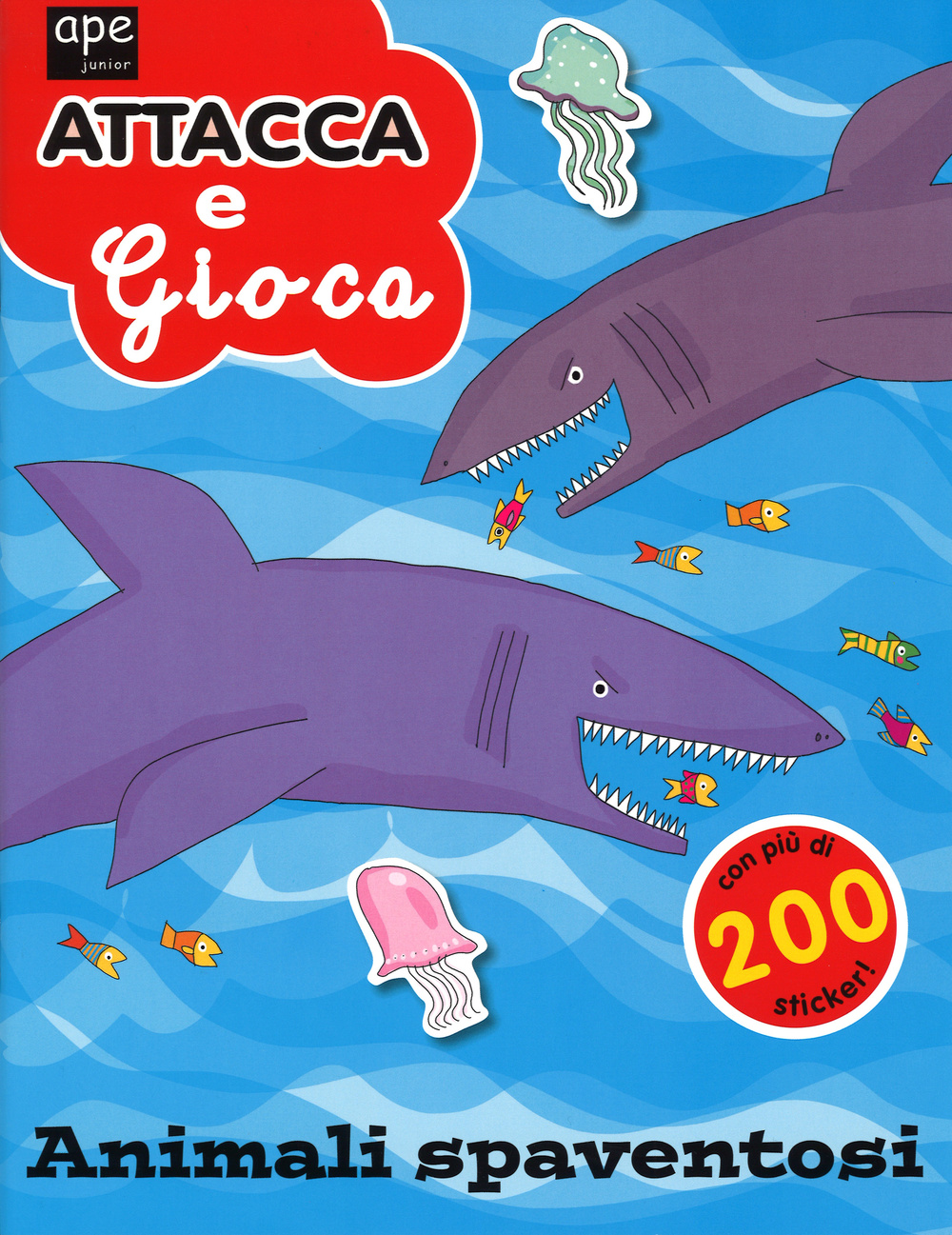 Animali spaventosi. Attacca e gioca. Con adesivi