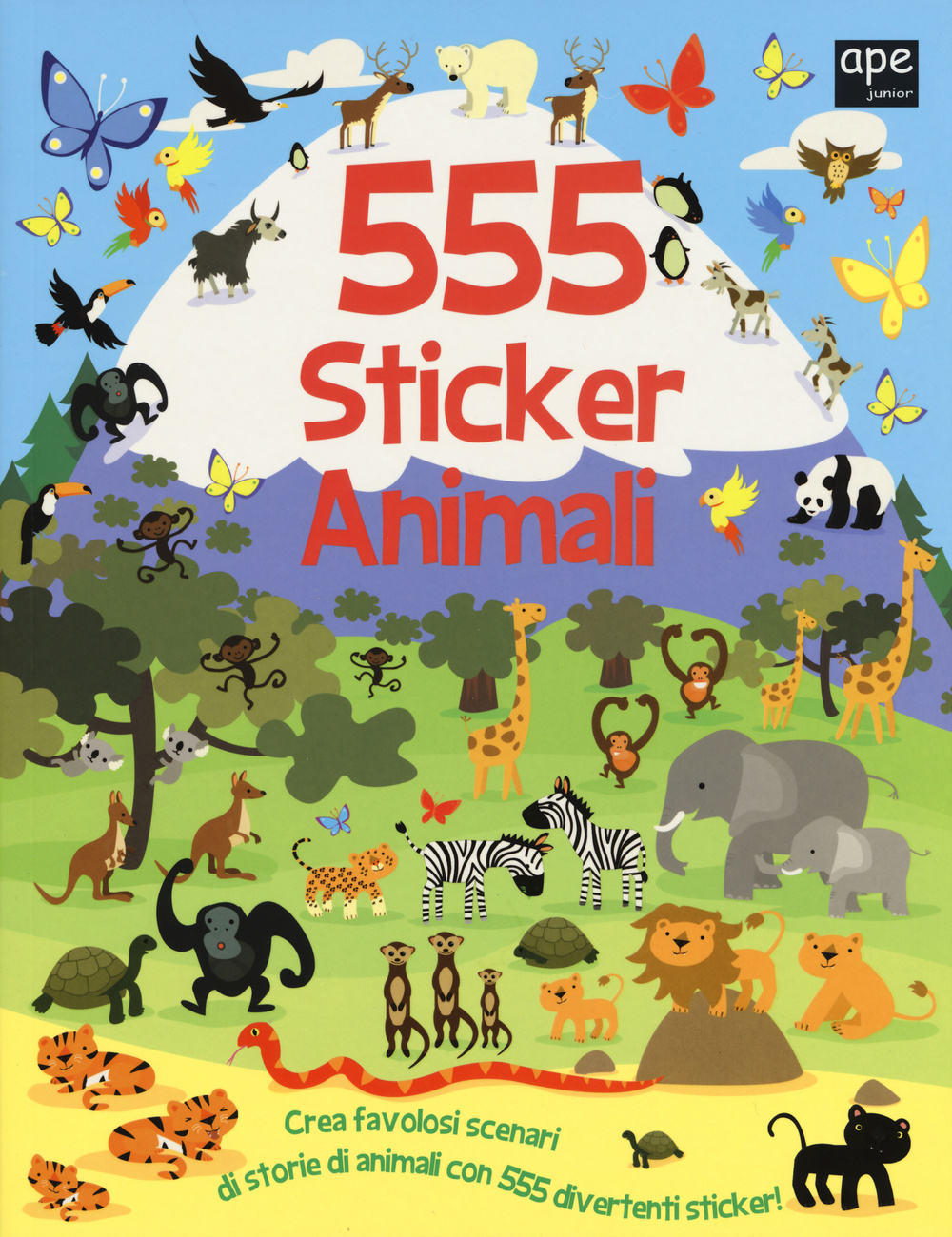 555 sticker animali
