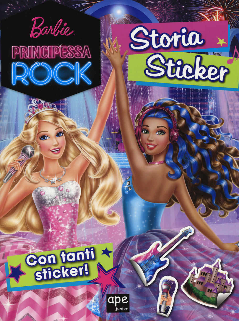 Barbie principessa rock. Storia sticker