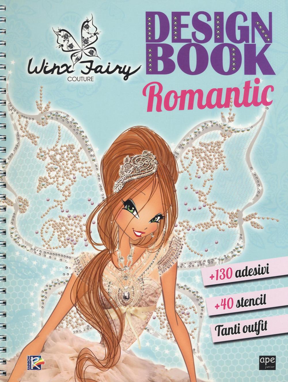 Design book romantic. Winx Fairy Couture. Con adesivi