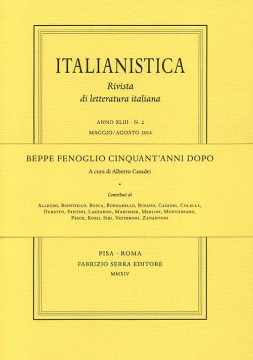 Beppe Fenoglio cinquant'anni dopo