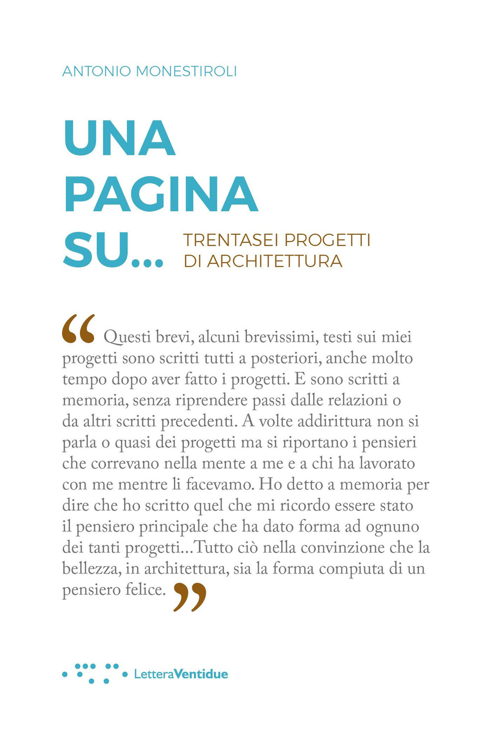 Una pagina su... Trentasei progetti di architettura