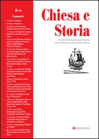 Chiesa e storia. Rivista dell’Associazione Italiana dei Professori di Storia della Chiesa. Vol. 2