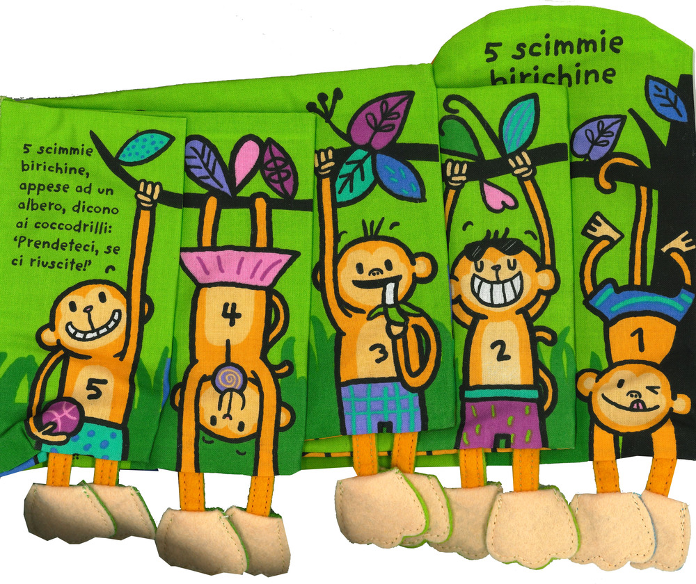 5 scimmie birichine. Imparare giocando