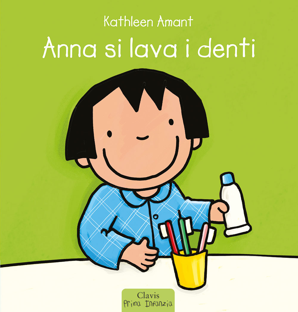 Anna si lava i denti