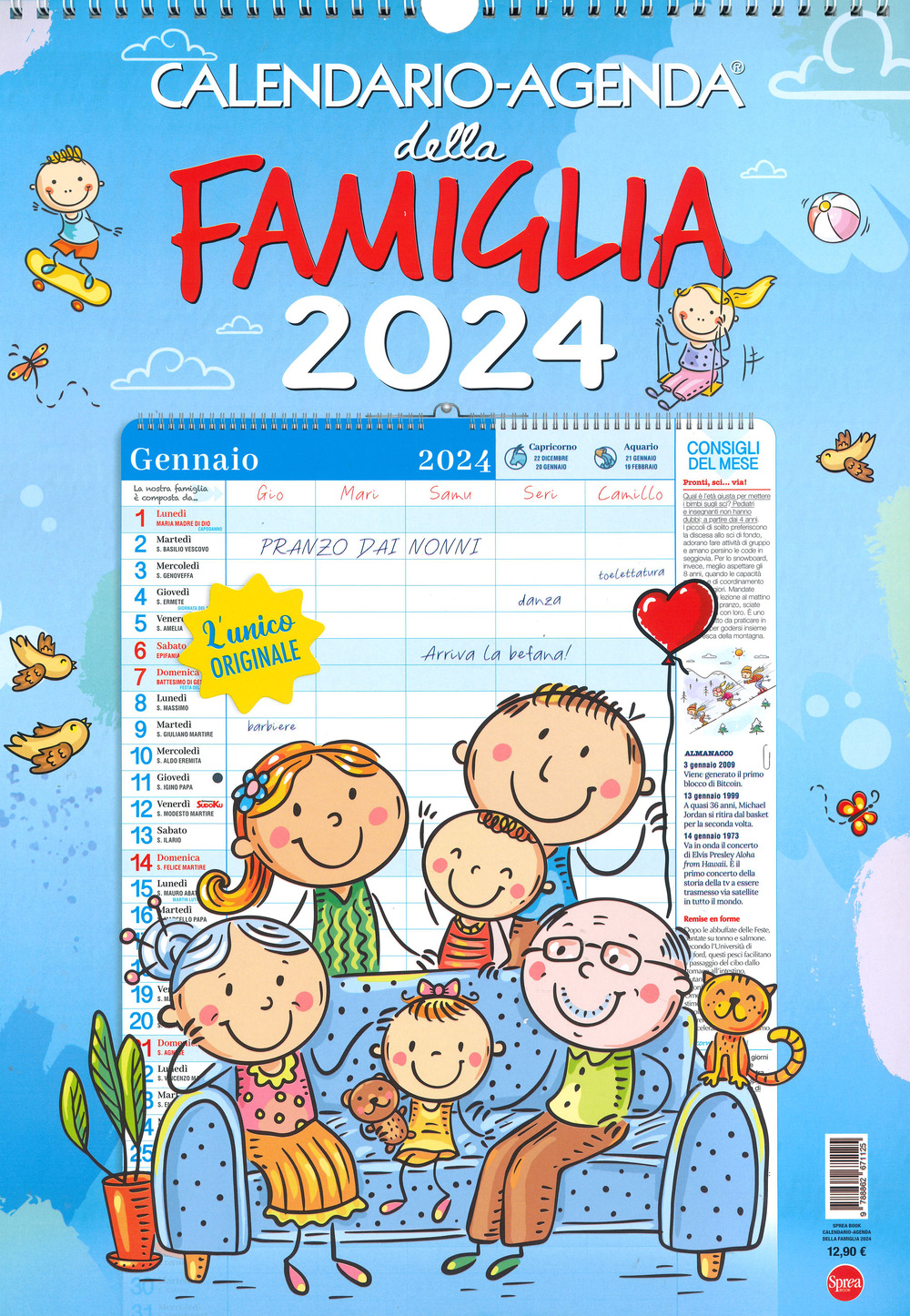 Calendario-agenda della famiglia 2024