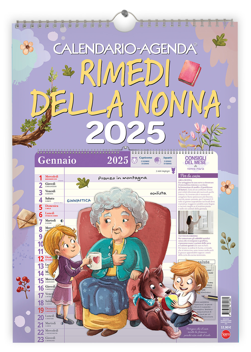 Rimedi della nonna. Calendario-agenda 2025