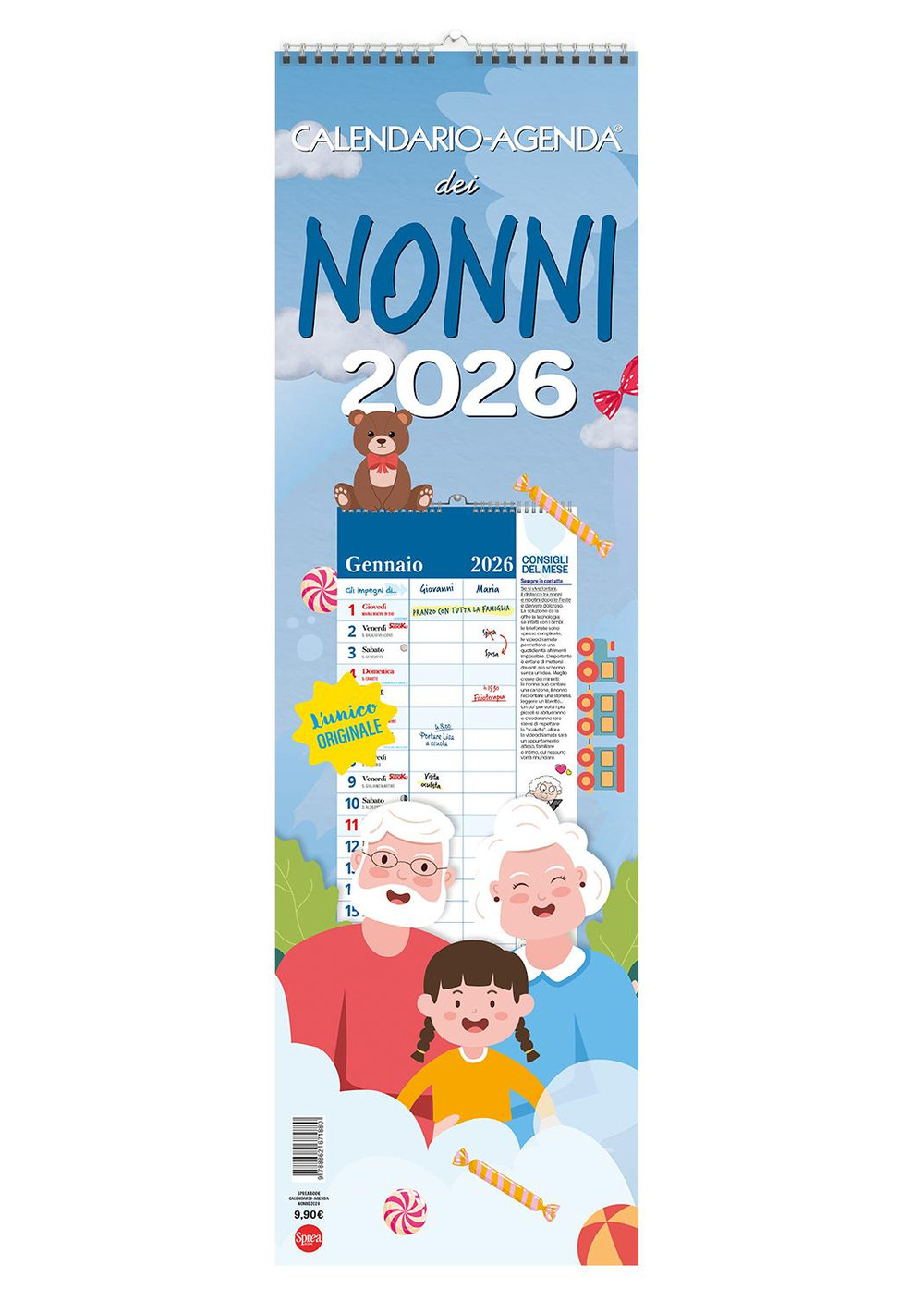 Calendario-agenda dei nonni 2026