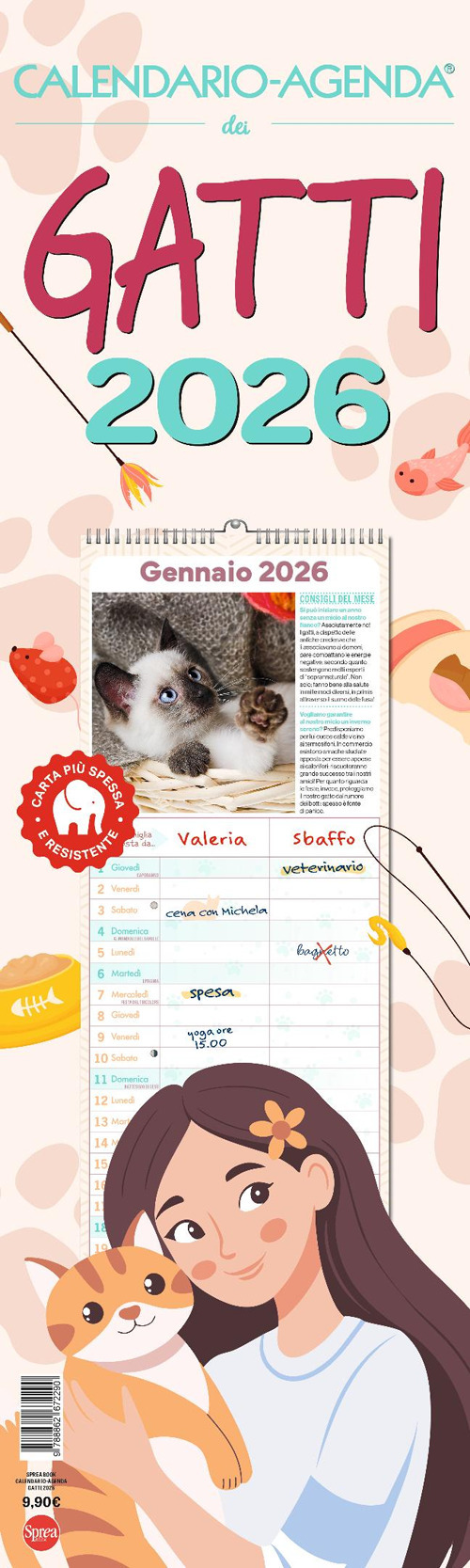 Gatti. Calendario-Agenda 2026