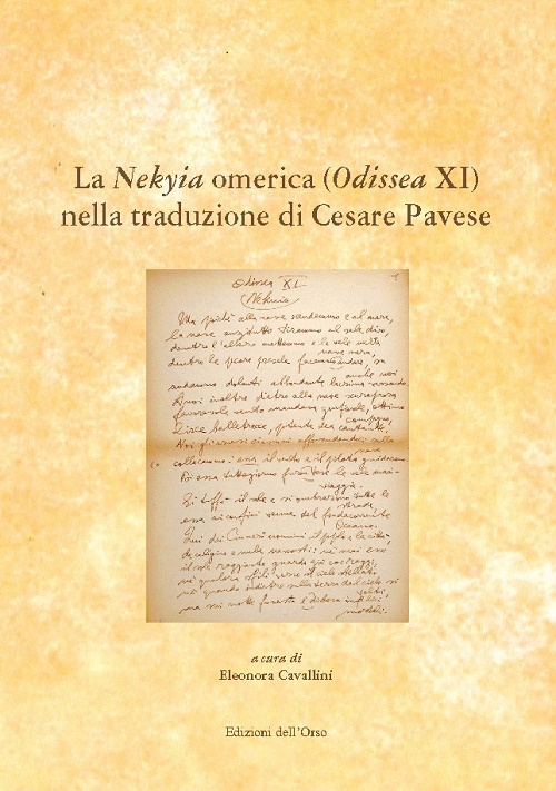 La Nekyia Omerica (Odissea XI) nella traduzione di Cesare Pavese