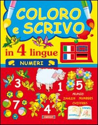 Coloro e scrivo in quattro lingue. Numeri
