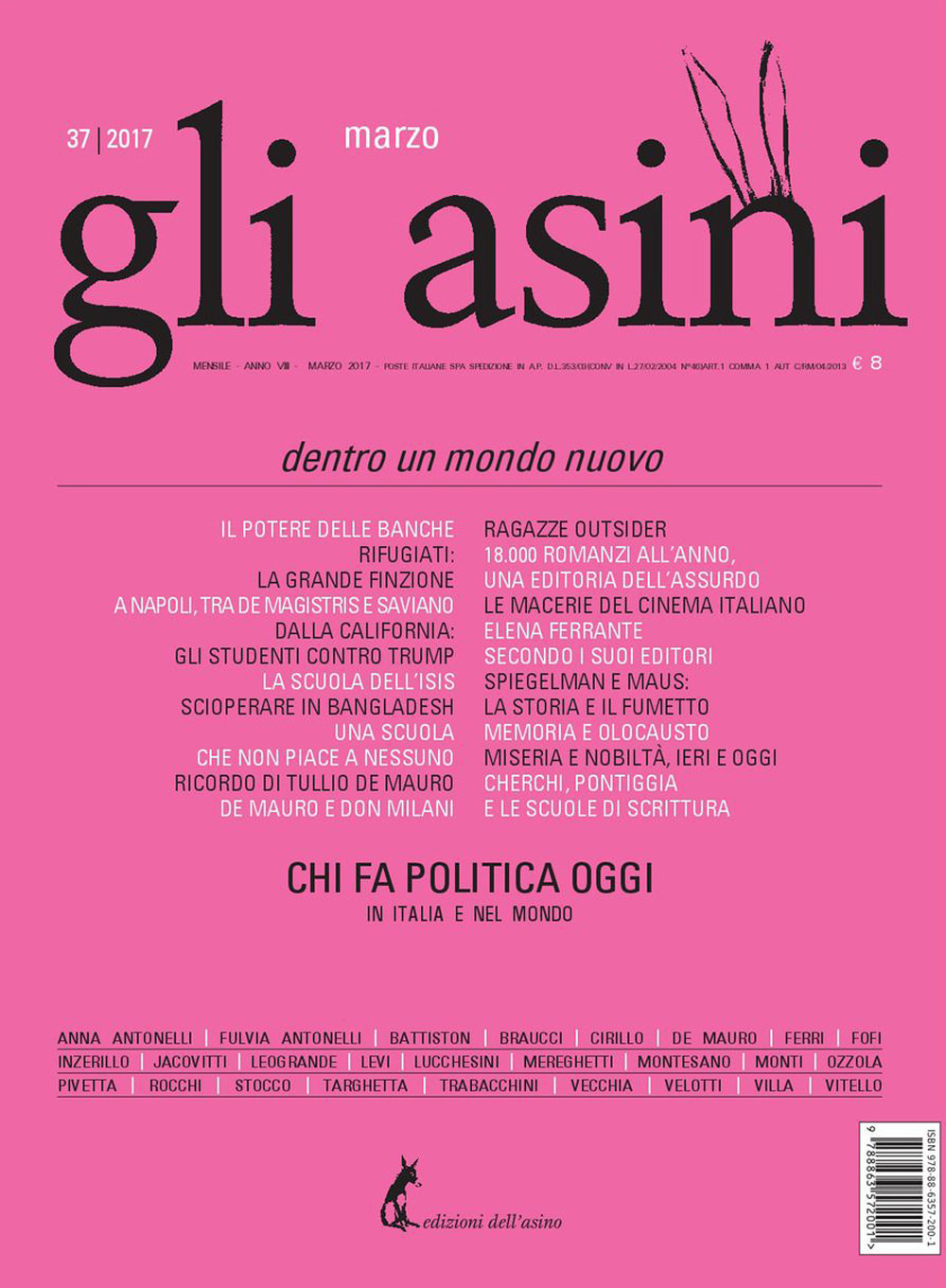 Gli asini. Rivista di educazione e intervento sociale. Vol. 37