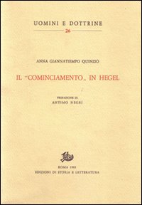 Il «cominciamento» in Hegel