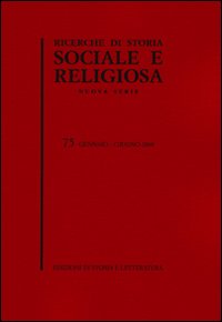 Ricerche di storia sociale e religiosa. Vol. 75