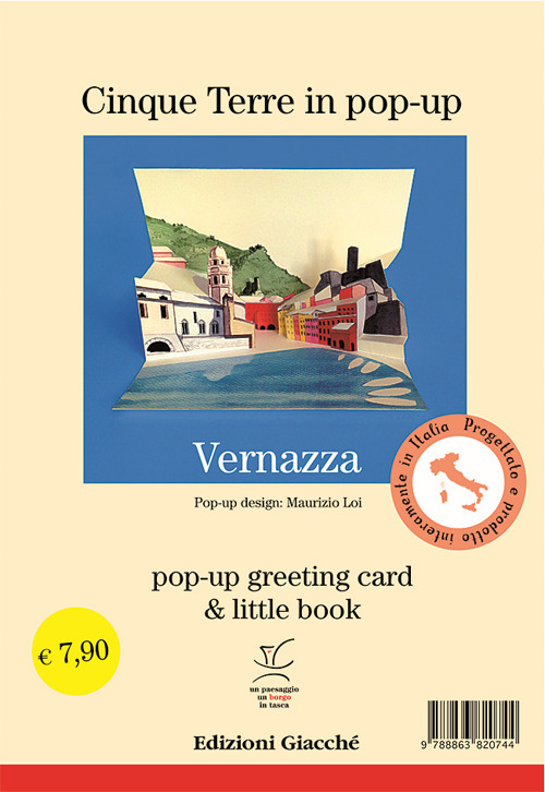 Vernazza in pop-up, greeting card e little book