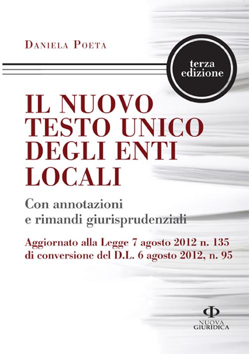 Il nuovo testo unico degli enti locali