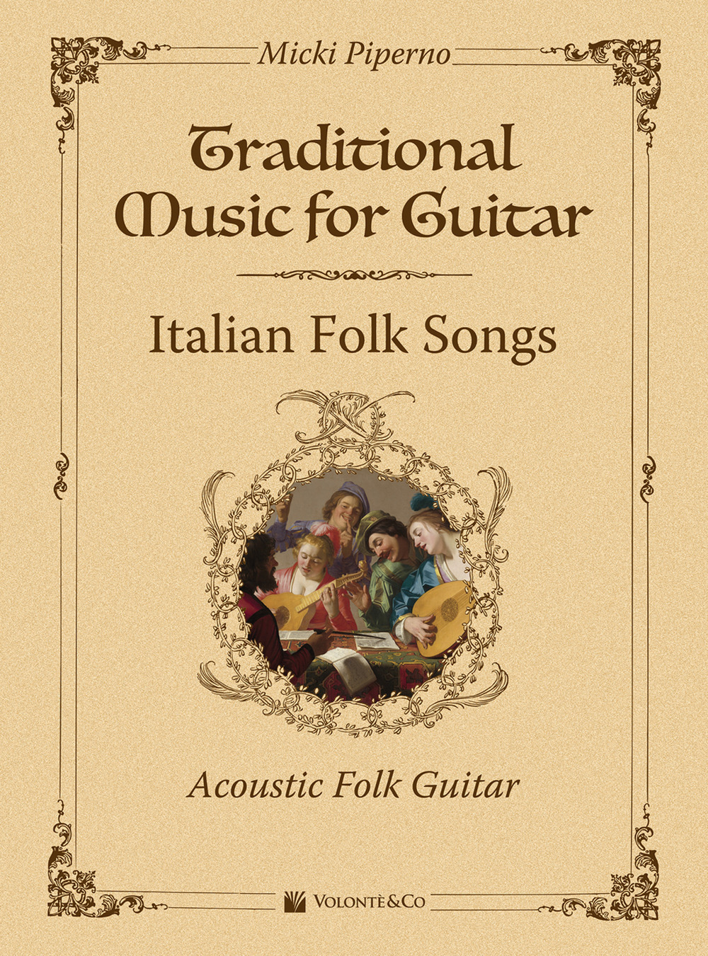 Traditional muisc for guitar. Italian folk songs. Acoustic folk guitar