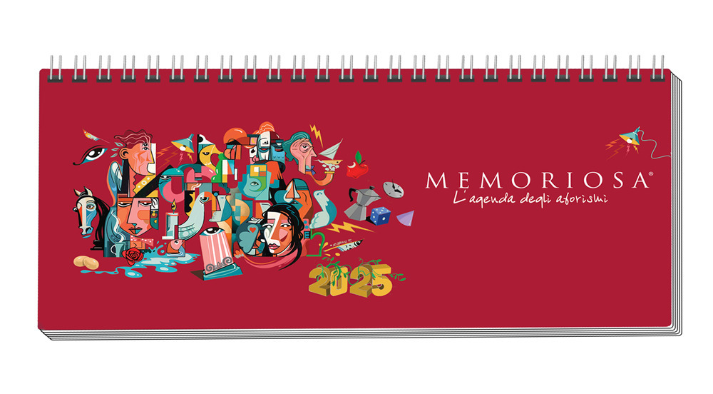 Lyra 2025. Planning settimanale 24,5x11,5 cm. L'agenda degli aforismi illustrati