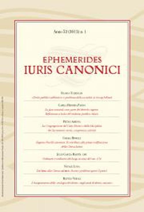 Ephemerides Iuris canonici. Vol. 1
