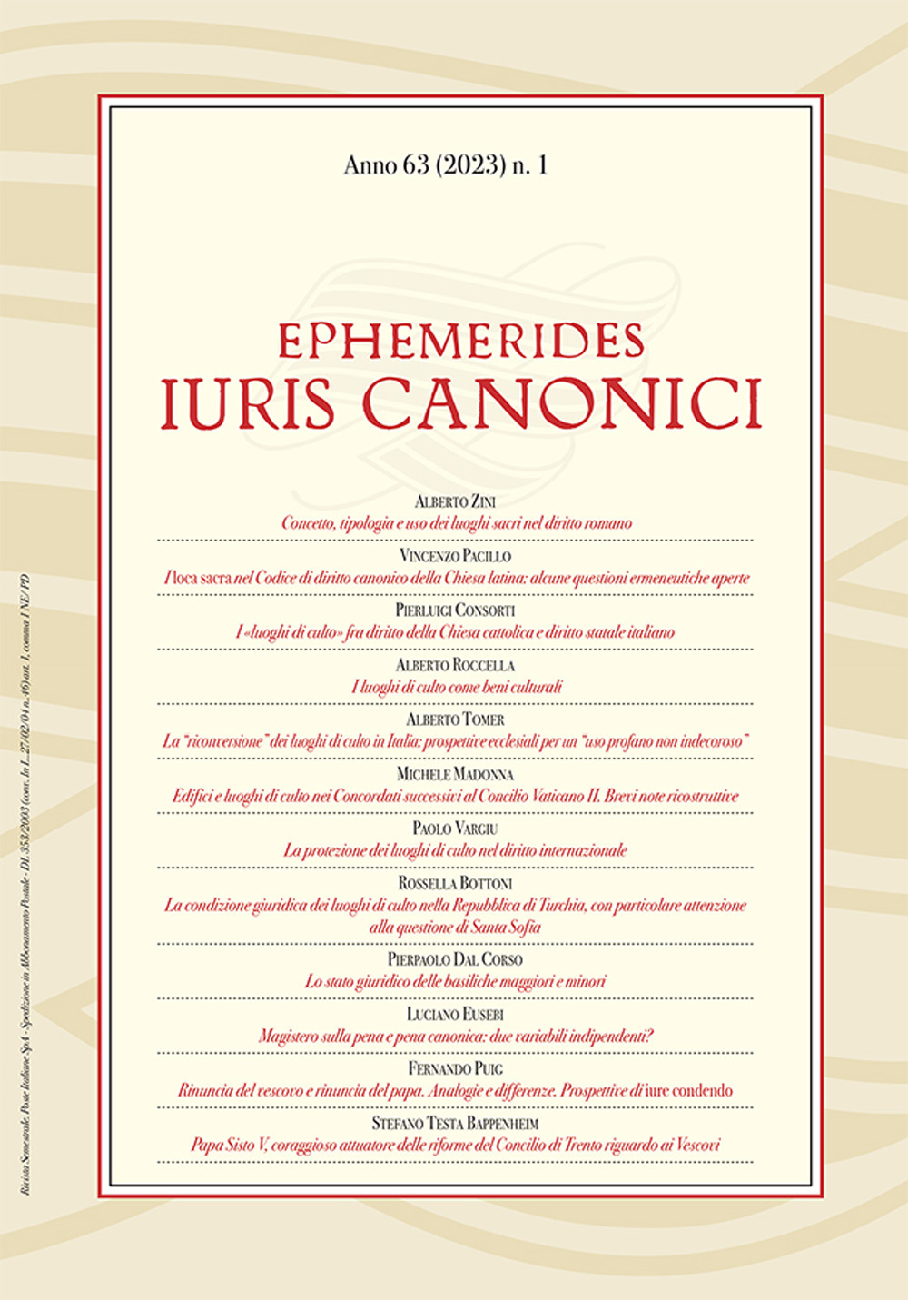 Ephemerides Iuris canonici. Vol. 1