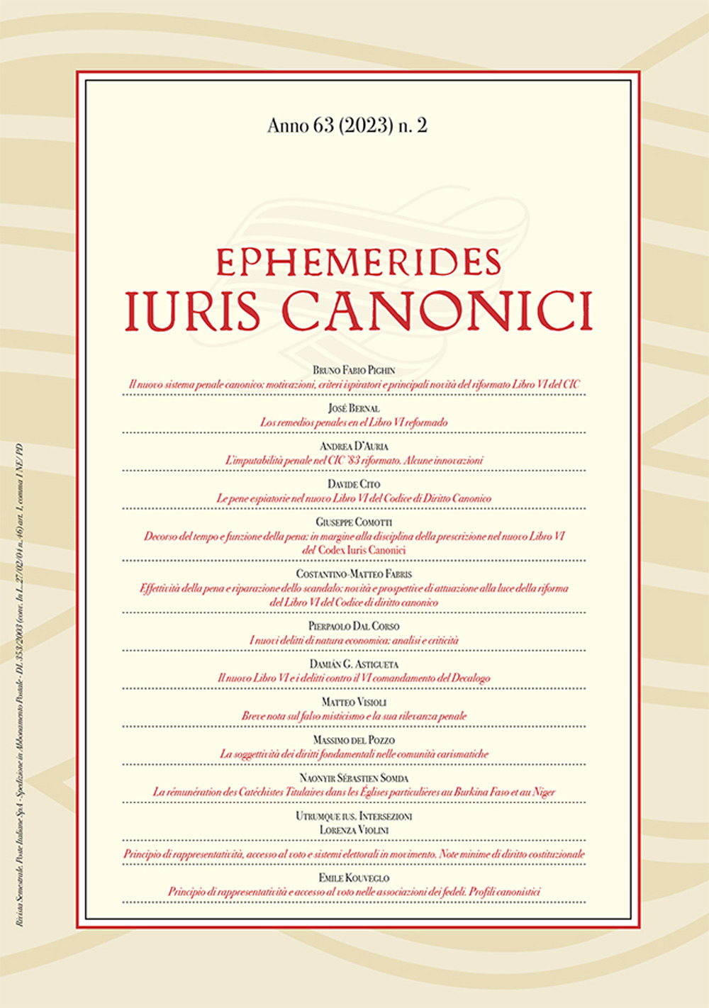 Ephemerides Iuris canonici. Vol. 2