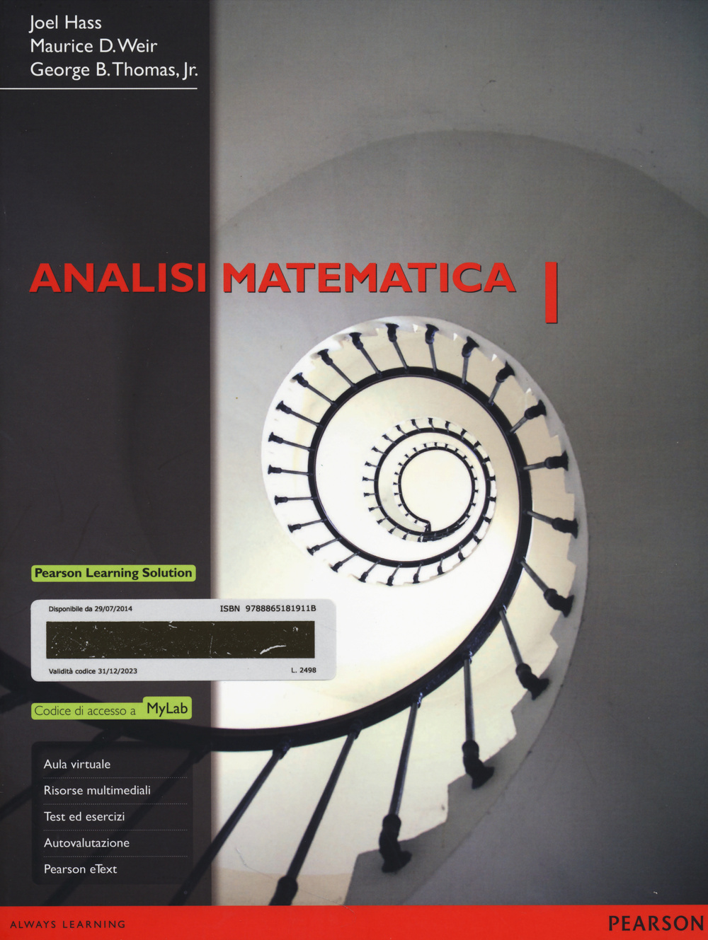 Analisi matematica 1. Ediz. MyLab. Con eText. Vol. 1: Funzioni di una variabile