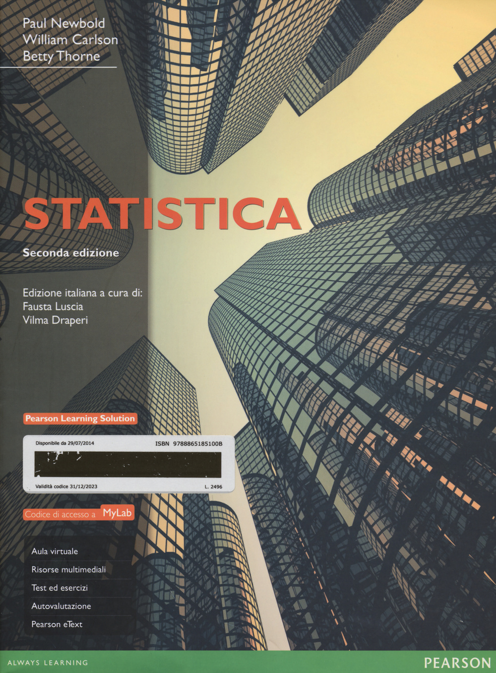 Statistica. Ediz. MyLab