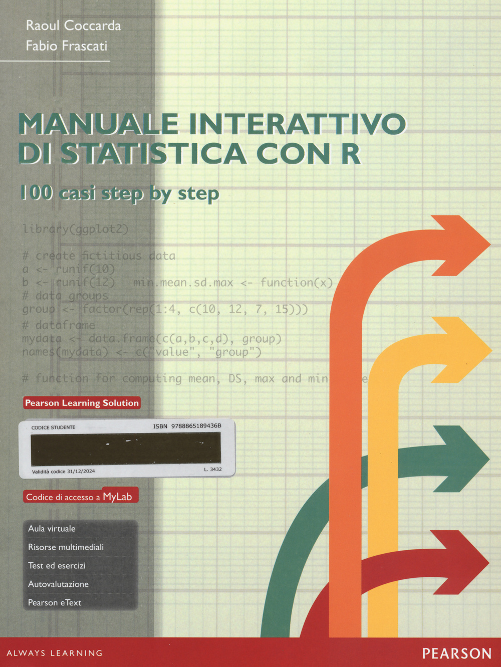 Manuale interattivo di statistica con R. Ediz. mylab. Con eText