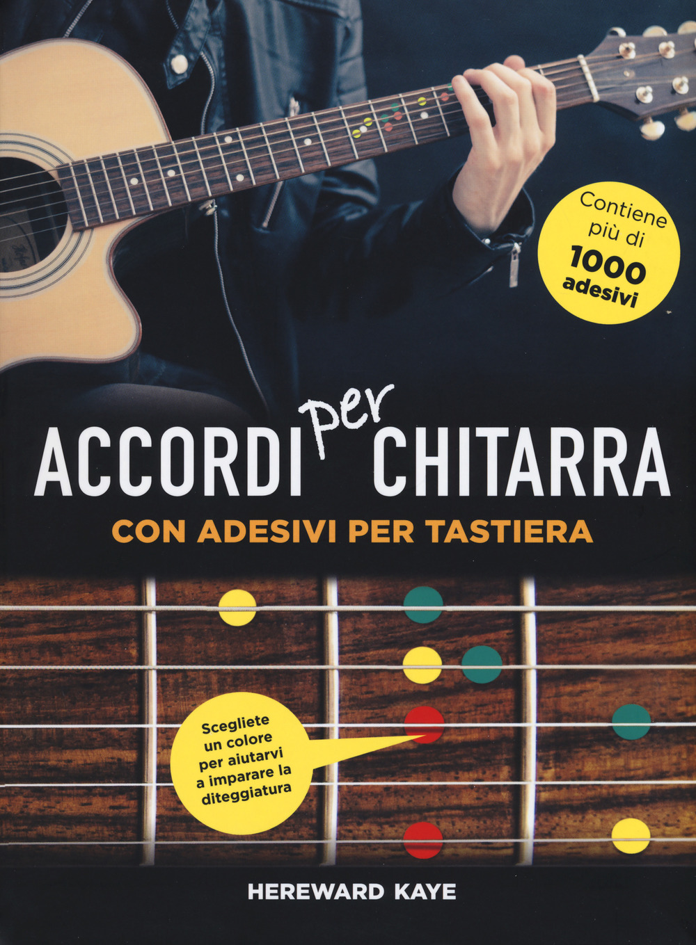 Accordi per chitarra con adesivi per tastiera