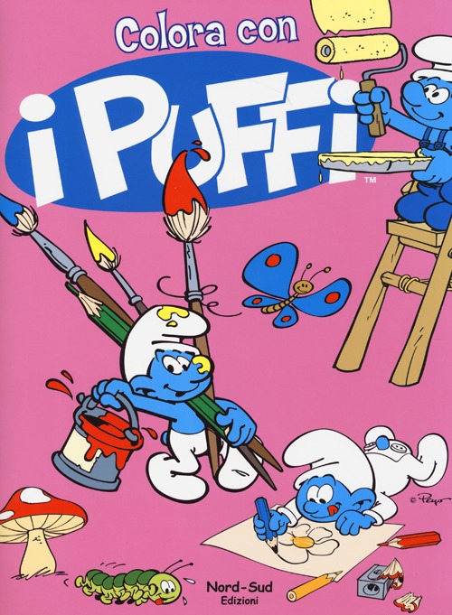 Colora con i puffi. I puffi