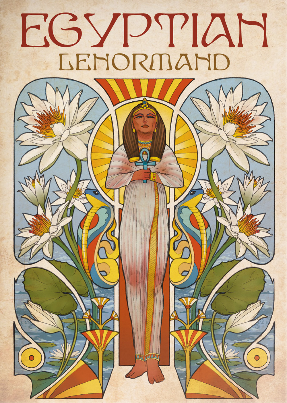 Egyptian art nouveau lenormand oracle