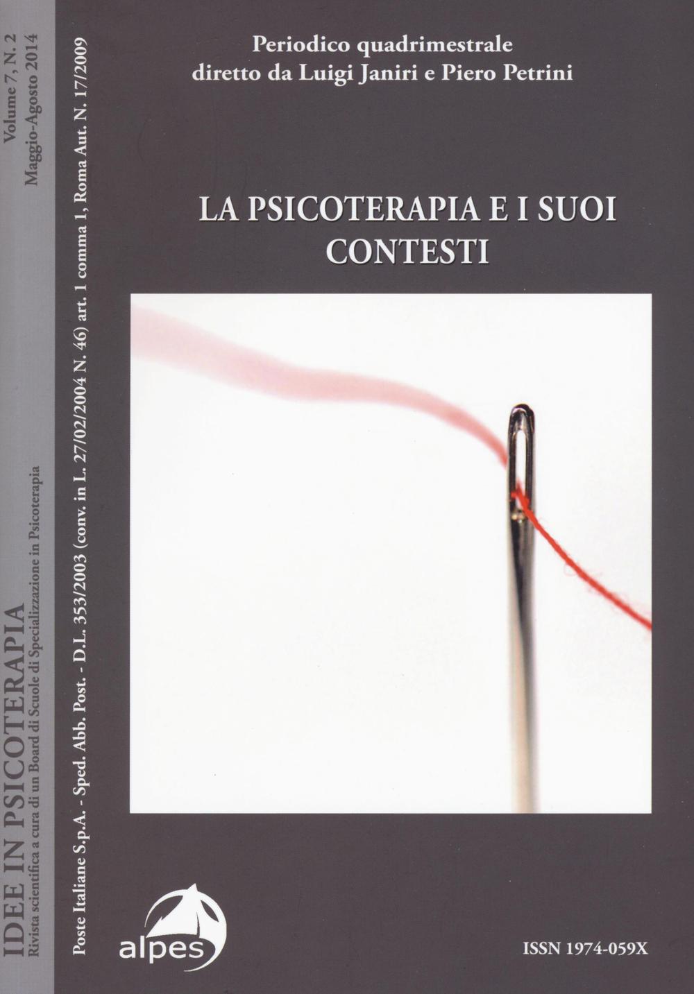 Idee in psicoterapia. Vol. 7: La psicoterapia e i suoi contesti