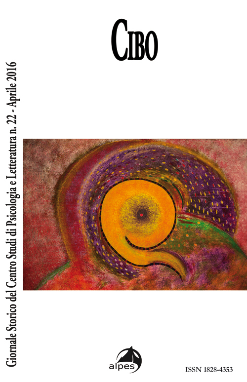 Giornale storico del centro studi di psicologia e letteratura. Vol. 22: Cibo