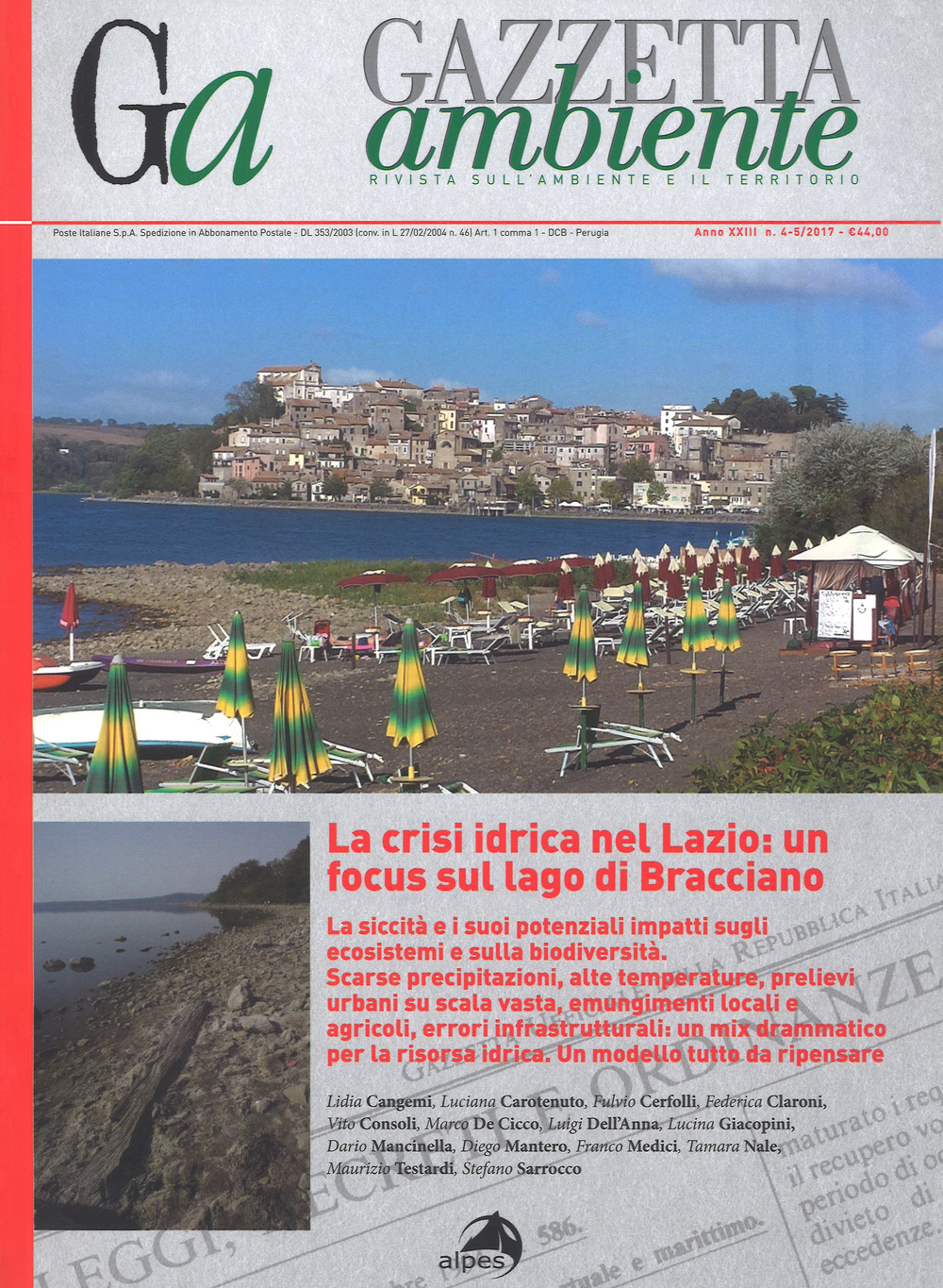 Gazzetta ambiente. Rivista sull'ambiente e il territorio. Vol. 4-5: La crisi idrica nel Lazio: un focus sul lago di Bracciano