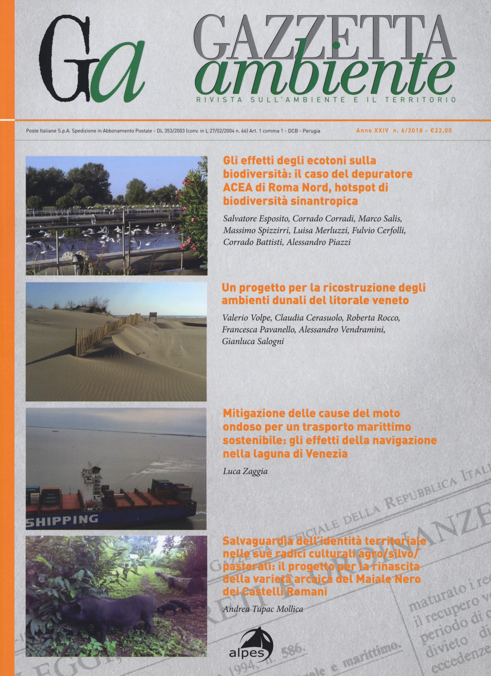 Gazzetta ambiente. Rivista sull'ambiente e il territorio. Vol. 6