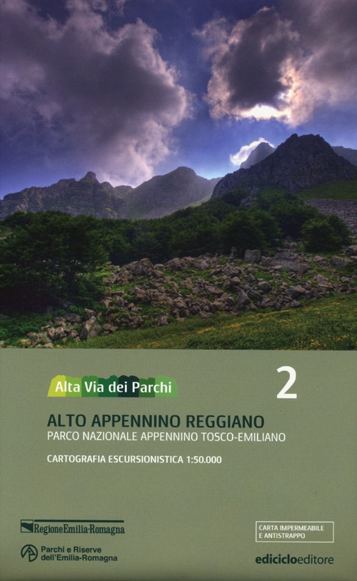 Alta via dei parchi 1:50.000. Vol. 2: Alto Appennino reggiano. Parco nazionale Appennino tosco-emiliano