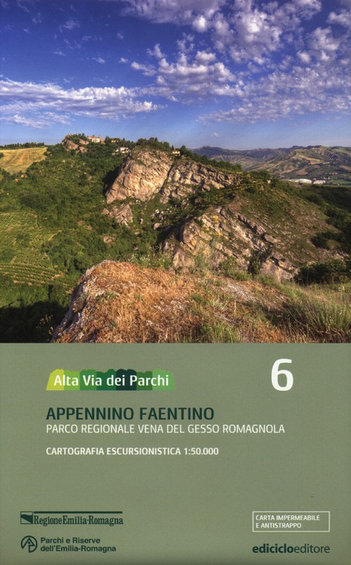 Alta via dei parchi 1:50.000. Vol. 6: Appennino faentino. Parco regionale Vena del Gesso Romagnola