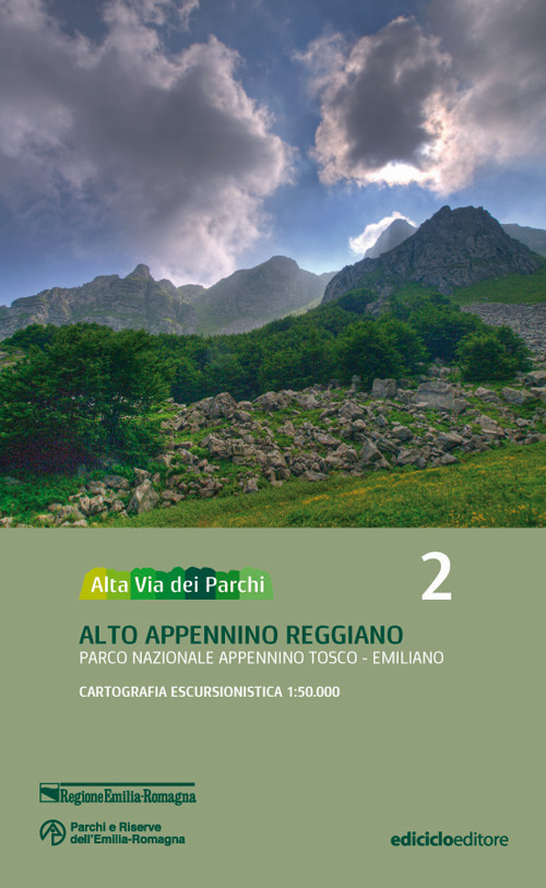 Alta via dei parchi 1:50.000. Vol. 2: Alto Appennino reggiano. Parco nazionale Appennino tosco-emiliano