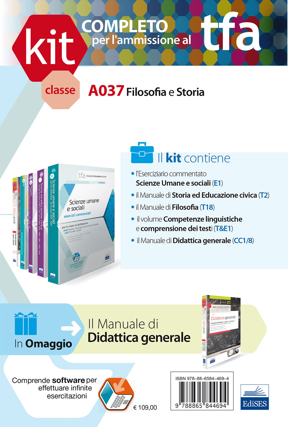 TFA. Classe A037 per prove scritte e orali. Manuale di teoria ed esercizi di filosofia e storia. Kit completo
