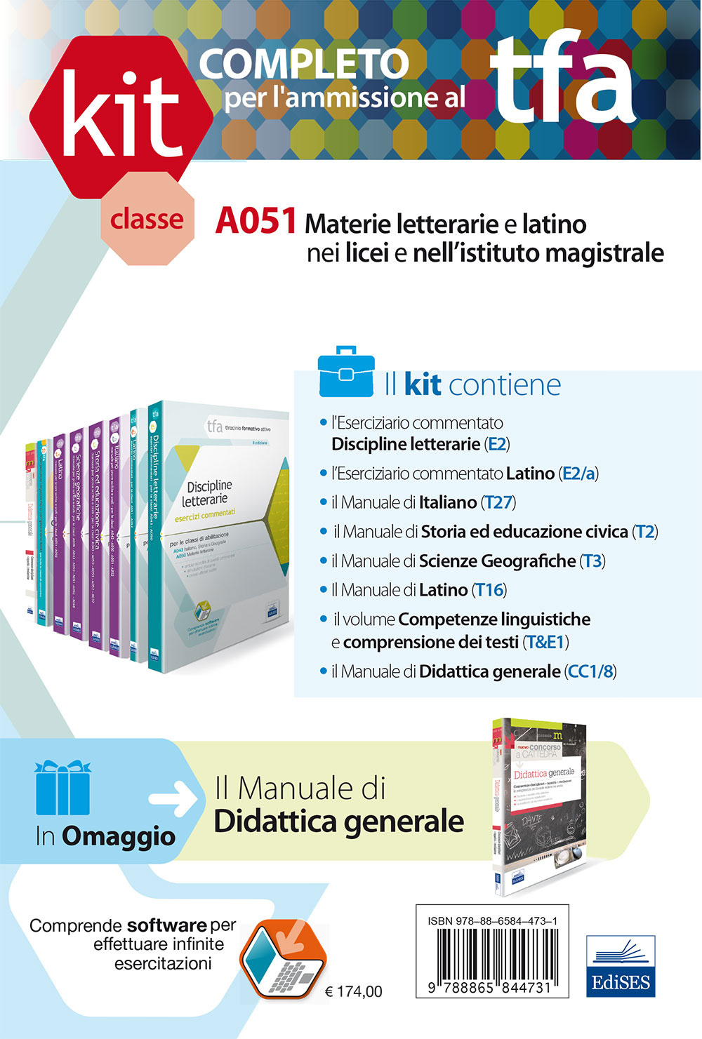 TFA. Classe A051 per prove scritte e orali. Manuale di teoria ed esercizi per le materie letterarie e latino nei Licei. Kit completo