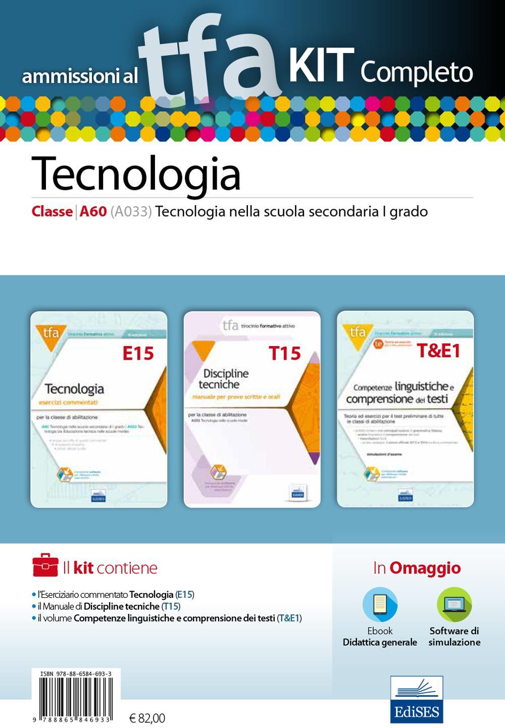 TFA. Tecnologia classe A60 (A033) per prove scritte e orali. Kit completo
