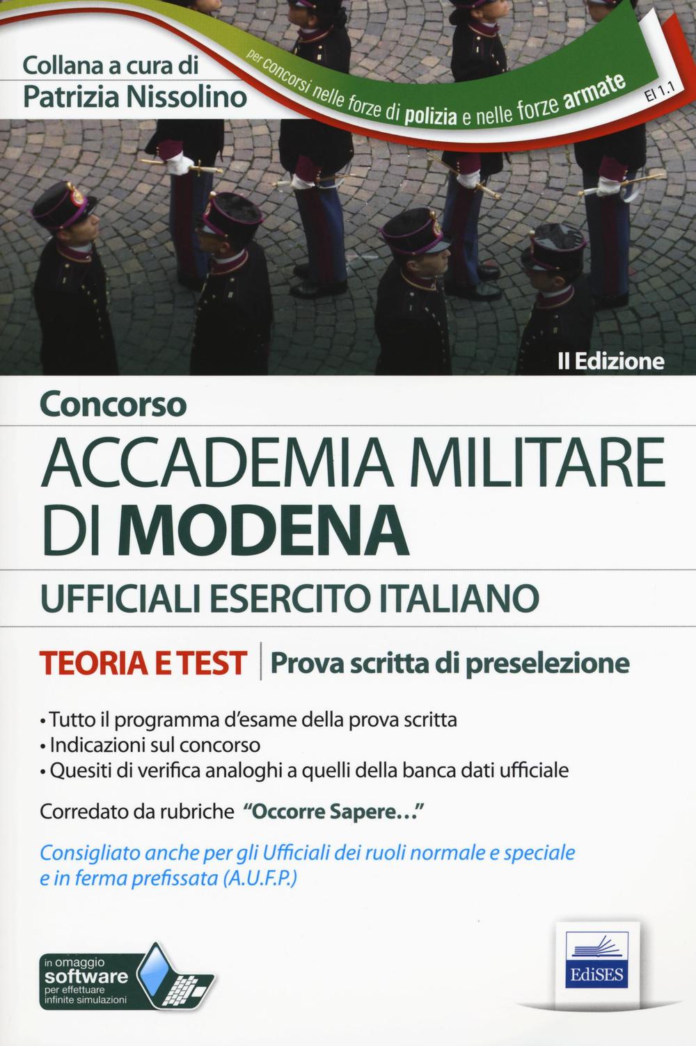 Accademia militare di Modena. Esercito italiano. Teoria e test per la prova scritta di preselezione