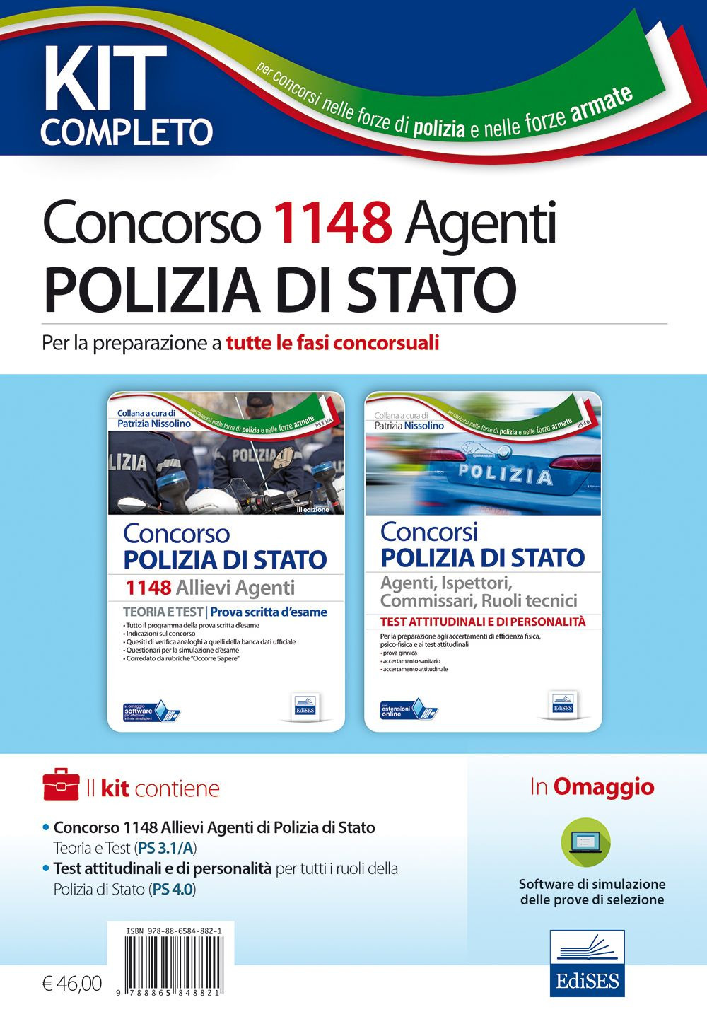 Concorso 1148 allievi agenti polizia di Stato. Manuale per la preparazione a tutte le fasi concorsuali. Kit completo