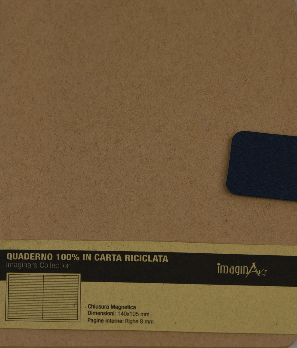MGB105 quaderno 10x14 nat. magnete recycled