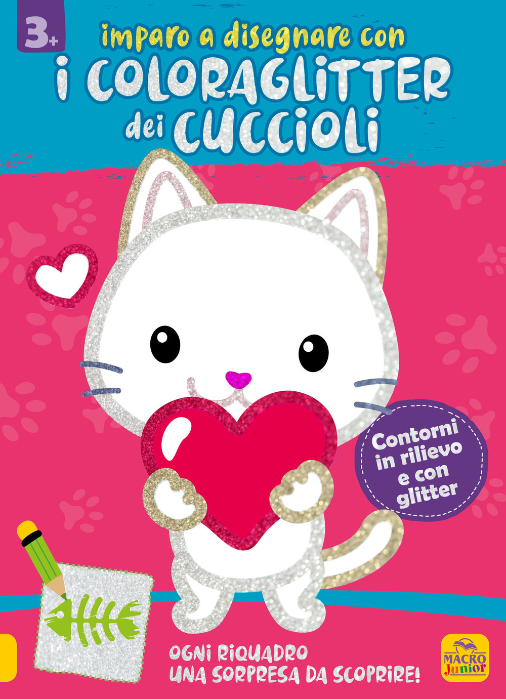 Imparo a disegnare con i coloraglitter dei cuccioli