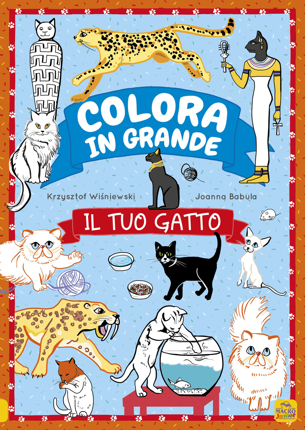 Il tuo gatto. Colora in grande