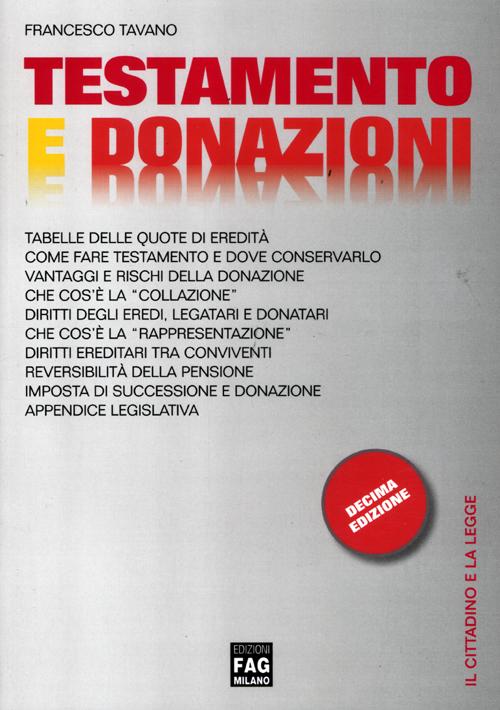 Testamento e donazioni