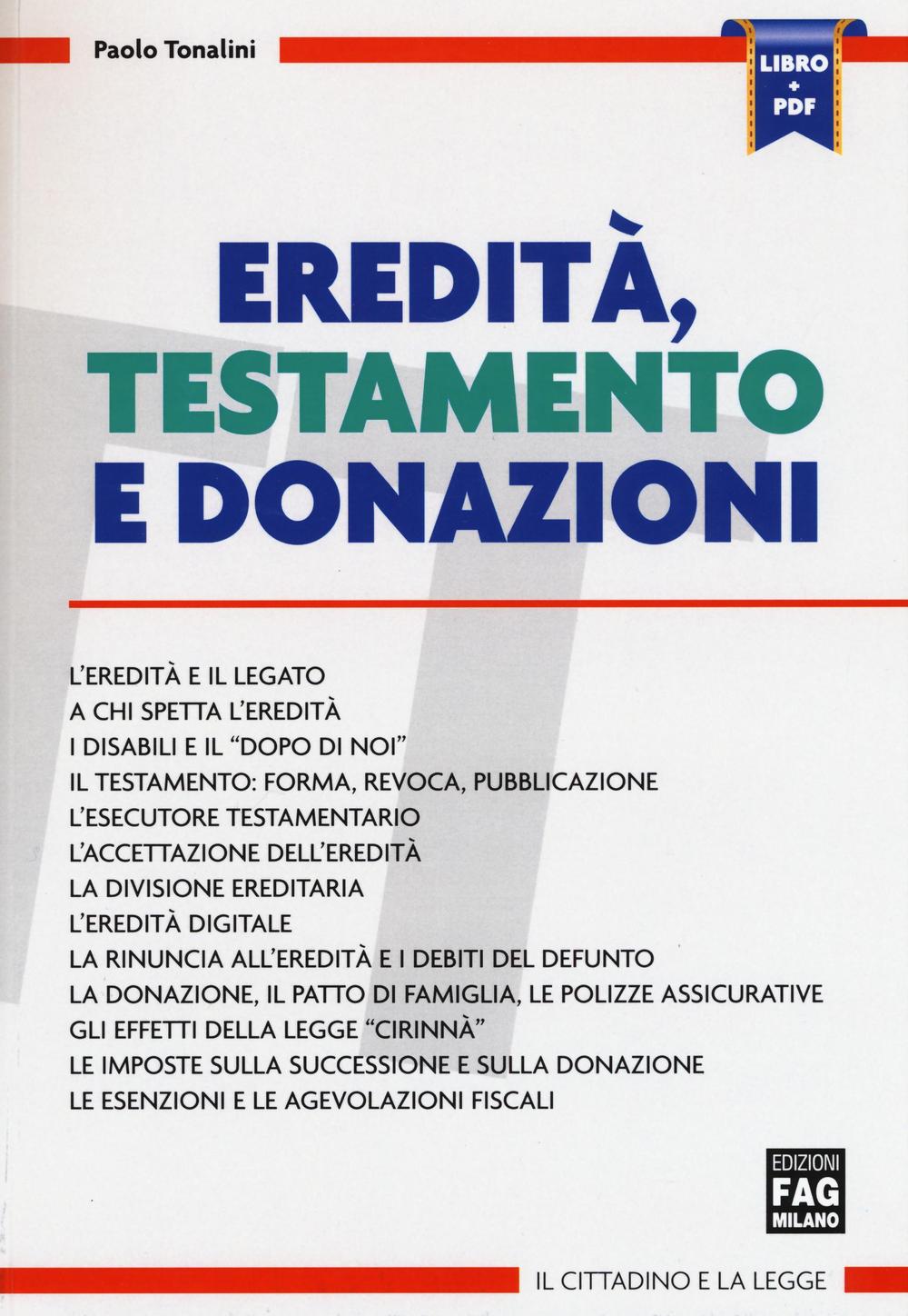 Eredità, testamento e donazioni
