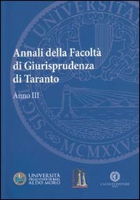 Annali della facoltà di giurisprudenza di Taranto. Vol. 3